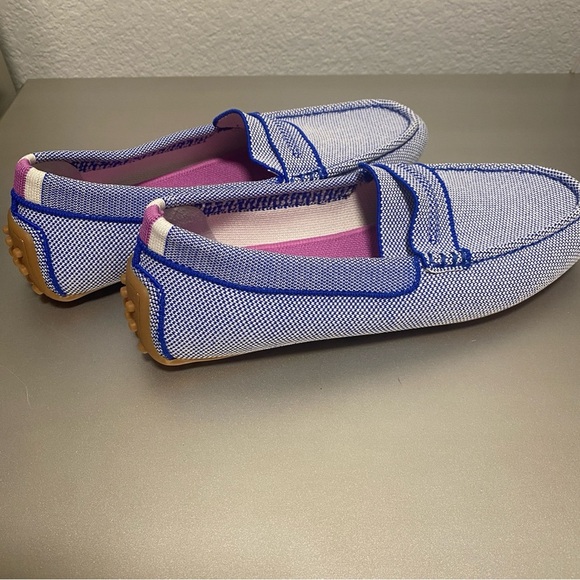 NWOB Rothy’s The Driver Knit Loafers in Original Blue- Size W8 - Picture 7 of 14